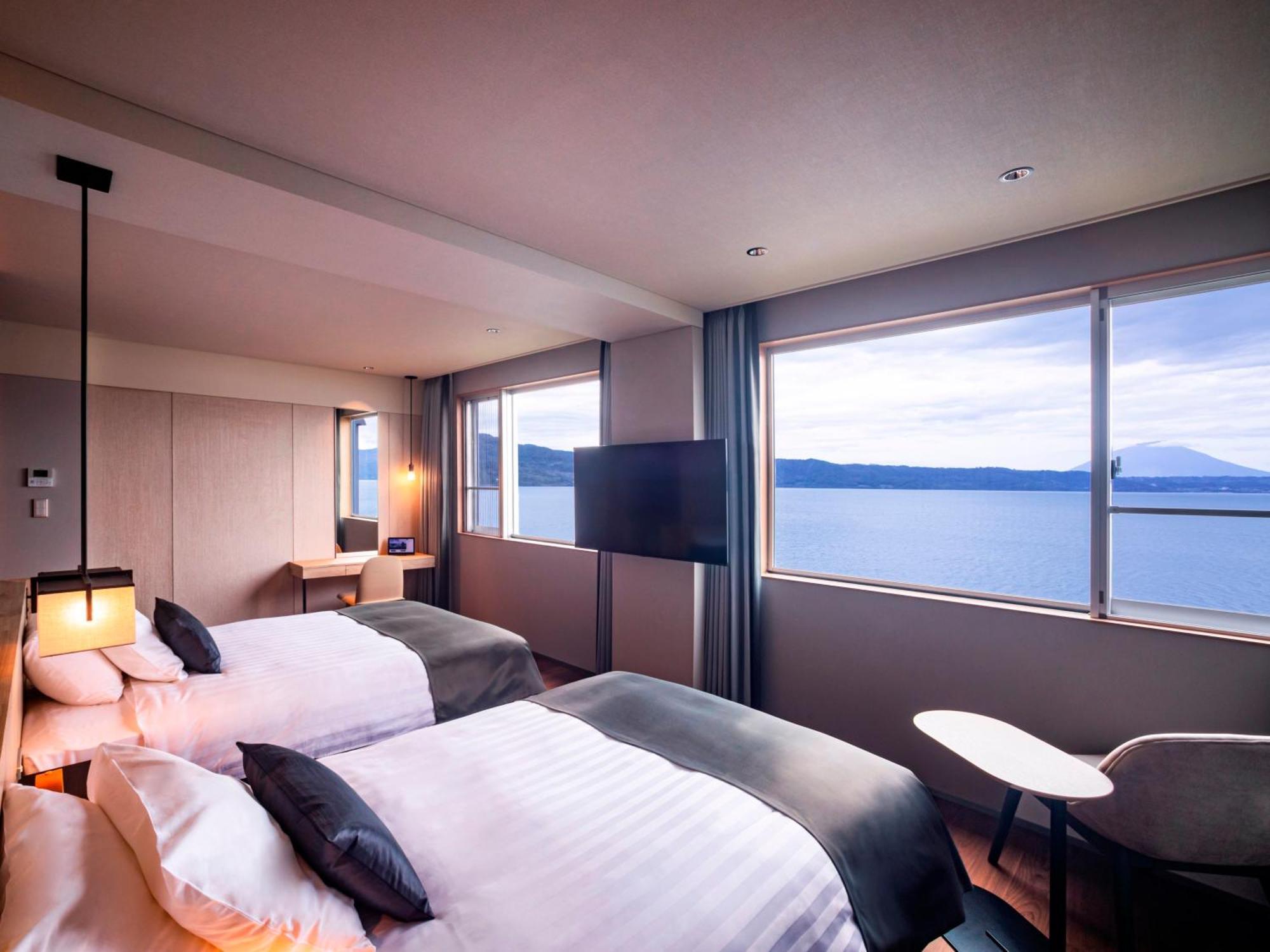 The Lake View Toya Nonokaze Resort Toyako Exterior foto